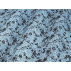 Fiori  - Rasatello in cotone - Blu  - 100% cotone  
