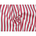 Streifen  - Elastischer Popeline - Rot  - 97% Baumwolle/3% elastan 