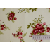 Flowers - Red, White - 100% cotton 