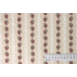 Stripes, Flowers - Beige, Burgundy - 100% cotton 