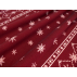 Ornaments - Flannel - single sided - Burgundy - 100% cotton 
