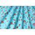 Blumen  - Blau  - 100% Baumwolle  