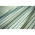 Stripes, Flowers - Green - 100% cotton 