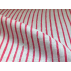 Stripes - Red - 100% linen 