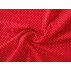 Vánoce, Puntíky - Bavlněné plátno - Červená - 100% bavlna 
