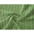 Flowers, Stripes - Cotton Sateen - Green - 100% cotton 