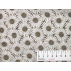 Flowers - Linen plain - Brown - 100% linen 