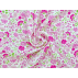 Kwiaty  - Wiskoza - Różowy  - 100% wiskoza 
