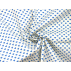 Srdíčka - Bavlněné plátno - Modrá - 100% bavlna 