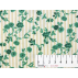 Flowers, Stripes - Plain - ACRYLAT coated, matt - Beige, Green - 100% cotton/100% ACRYL 