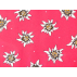 Flowers - Plain - PVC coated, glossy - Pink - 100% cotton/100% PVC 