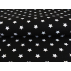 Hvězdy - Bavlněné plátno - Povrstvené PVC - Černá - 100% bavlna/100% PVC 