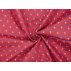 Flowers - Cotton Sateen - Red, Blue - 100% cotton 