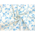 Kwiaty  - Płótno bawełniane  - Niebieski  - 100% bawełna  