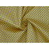 Puntíky - Bavlněný satén - Žlutá - 100% bavlna 