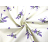 Kwiaty  - Płótno bawełniane  - Fioletowy , Beżowy  - 100% bawełna  