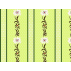Flowers, Stripes - Twill - PVC coated, glossy - Green - 100% cotton/100% PVC 