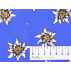Flowers - Plain - PVC coated, glossy - Blue - 100% cotton/100% PVC 