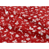 Vánoce - Bavlněné plátno - Červená, Bílá - 100% bavlna 