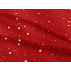 Christmas, Stars - Cotton plain - Red, White - 100% cotton 