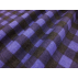 Checks - Flannel - double sided - Violet, Black - 100% cotton 