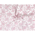 Kwiaty  - Satyna bawełniana - Różowy  - 100% bawełna  