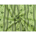 Kwiaty  - Satyna bawełniana - Zielony  - 100% bawełna  