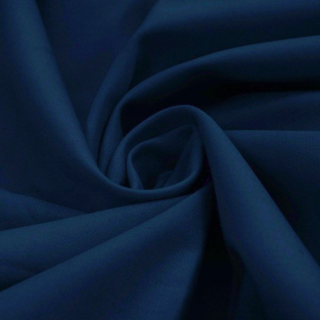 Jednokolorowe  - Bawełniany woal - Niebieski  - 100% bawełna  