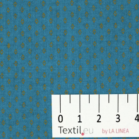 Ozdoby - Płótno bawełniane - Powłoka AKRYLOWA - Niebieski  - 100% bawełna/100% AKRYL 