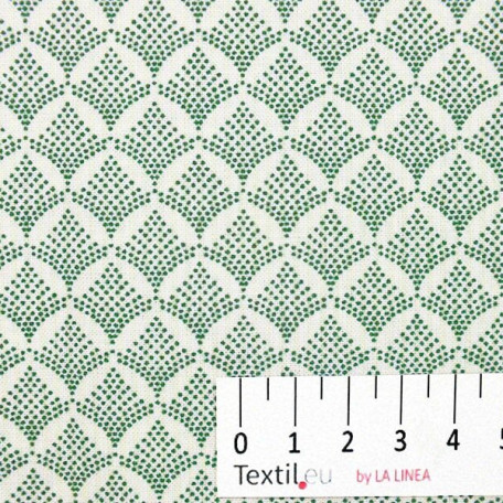 Stripes, Abstract - Cotton plain - Green - 100% cotton 