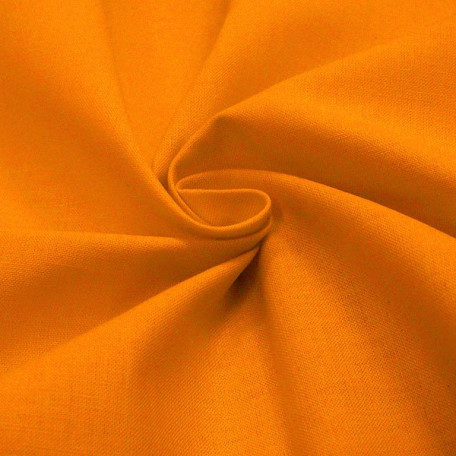 UNI Stoffe - Baumwoll-Kretonne - Orange  - 100% Baumwolle  