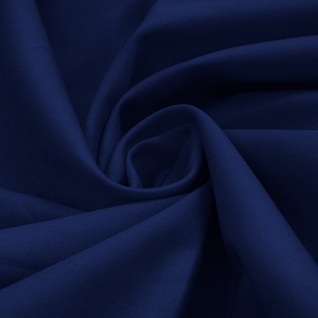 UNI Stoffe - Baumwoll-Popeline - Blau  - 100% Baumwolle  