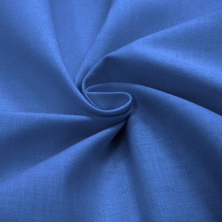 UNI Stoffe - Baumwoll-Kretonne - Blau  - 100% Baumwolle  