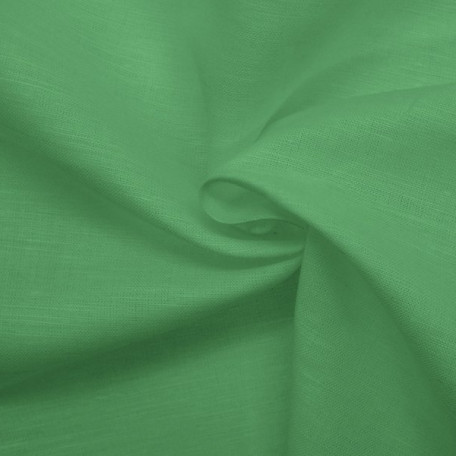 Jednokolorowe  - Len z bawełną - Zielony  - 60% len/40% bawełna 