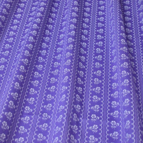 Ornaments - Violet - 100% cotton 