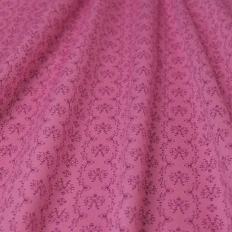 Abstraktní, Ornamenty - Růžová - 100% bavlna 