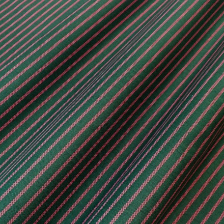 Stripes, Ornaments - Green, Pink - 100% cotton 