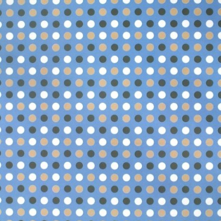 Children's, Dots - Blue, Beige - 100% cotton 