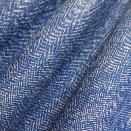 Abstraktní - Modrá - 100% bavlna 