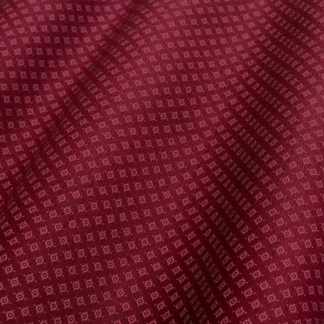 Puntíky - Červená - 100% bavlna 