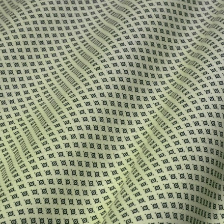 Puntíky - Žlutá, Zelená - 100% bavlna 