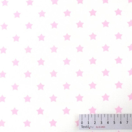 Stars - Pink - 100% cotton 