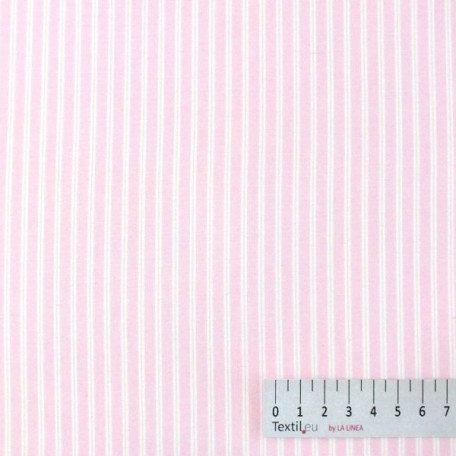 Pruhy - Růžová - 100% bavlna 