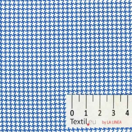 Abstraktní - Bavlněný popelín - Modrá - 100% bavlna 