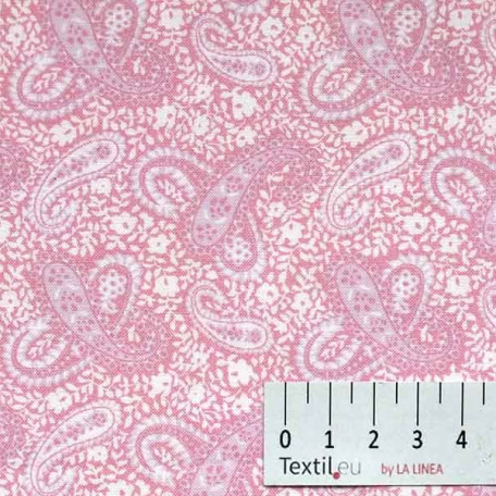 Ornamenty - Růžová - 100% bavlna 