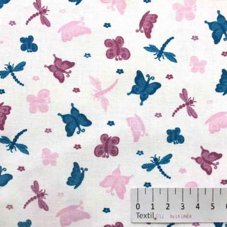 Children's, Animals - Pink, Violet - 100% cotton 