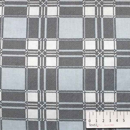 Checks - Grey, Black - 100% cotton 