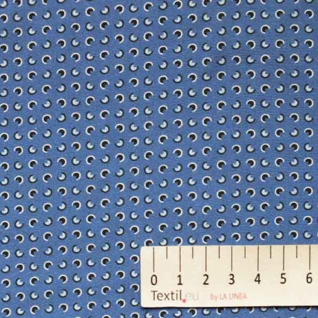 Dots - Blue - 100% cotton 