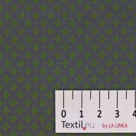 Dots - Grey, Green - 100% cotton 
