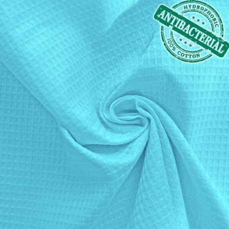 Naše UNI - Vaflovina - Modrá - 100% bavlna 